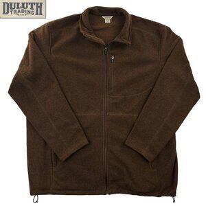 Duluth Trading Fleece Jacket Park Point Full Zip 76282 Men's 2XL Tall